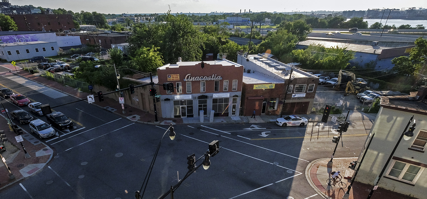 The intersection of Martin Luther King Jr Avenue SE and Good Hope Road, Washington, DC