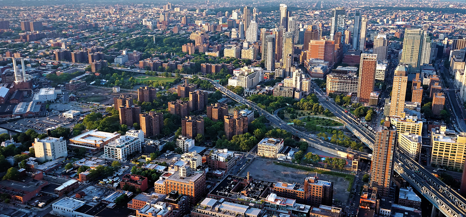 Aerial view of a city