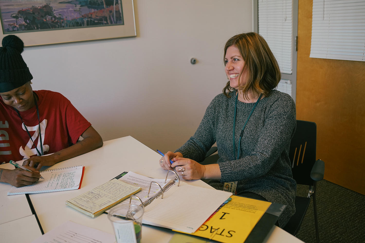 Kelly Eisentraut, resident services coordinator for the Renaissance Downtown Lofts