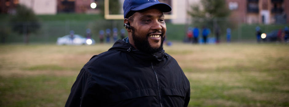 Curtis “Coach” Peedy Monroe, a former Benning Terrace resident, is the director and head football coach of the Benning Terrace Soldiers, a mentor, violence interrupter, and fearless champion for his community.