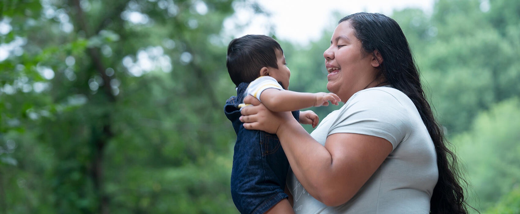 Karla Hernandez Martinez holds her son, David