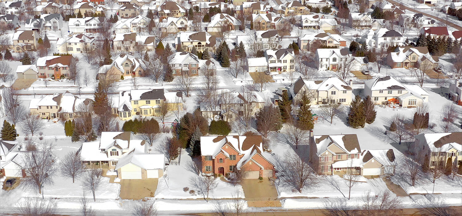 Snowy Neighborhood