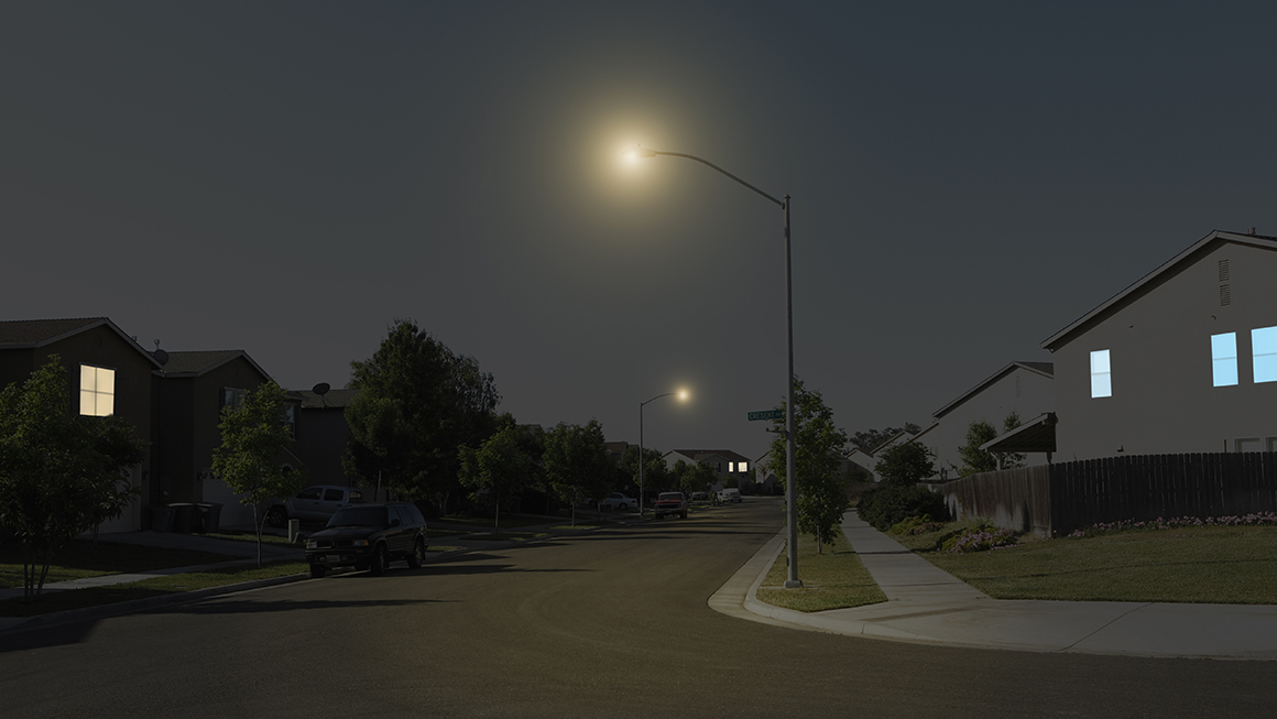 Street lamp at night