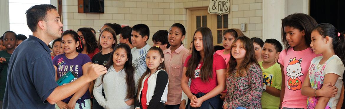 Students perform during the Music Industry Leaders And Artists Bring Music event at Bancroft Elementary School as part of Namm's DC fly-in on May 18, 2015, in Washington, DC.