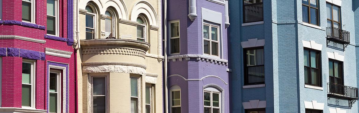 photo of colourful housing in DC