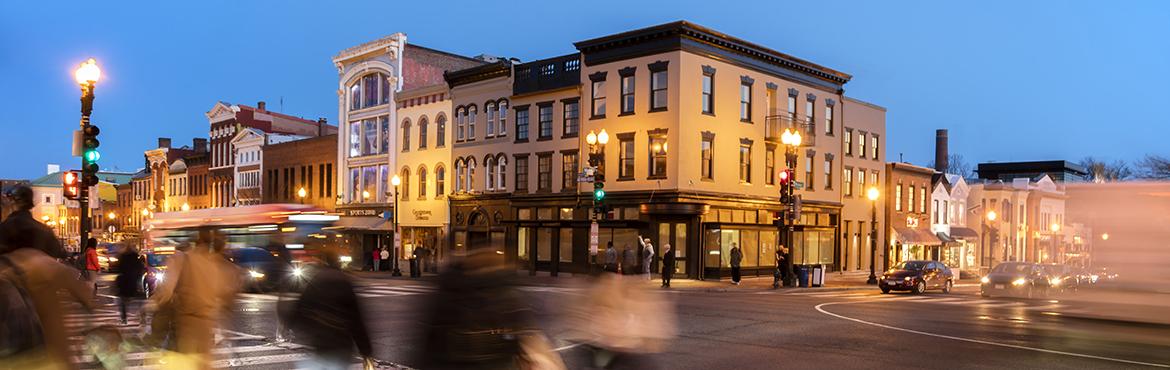 photo of city downtown