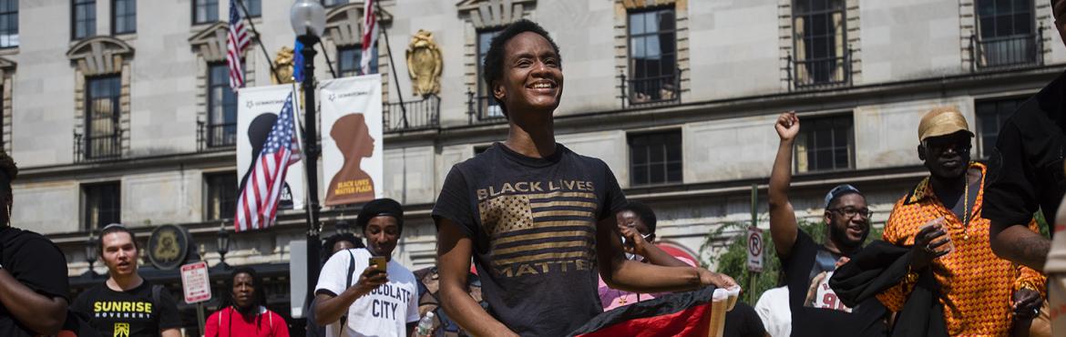 photo of Black Lives Matter activists in DC