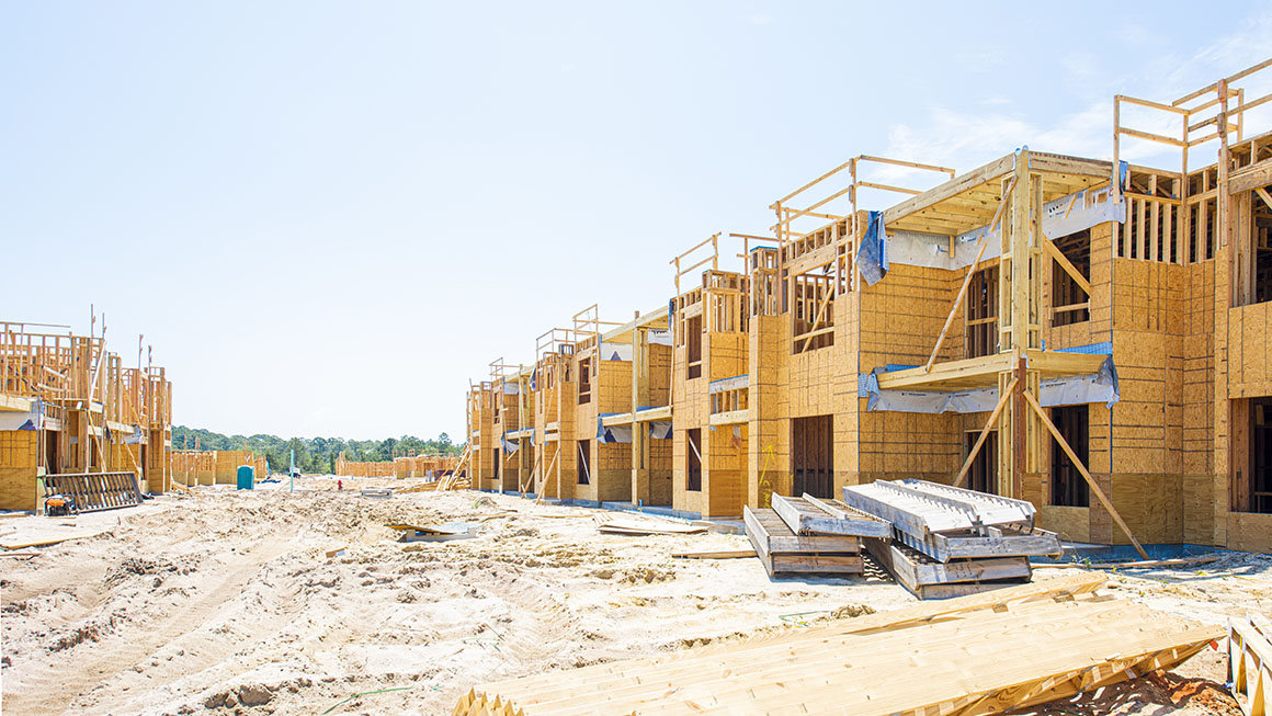 A new construction building