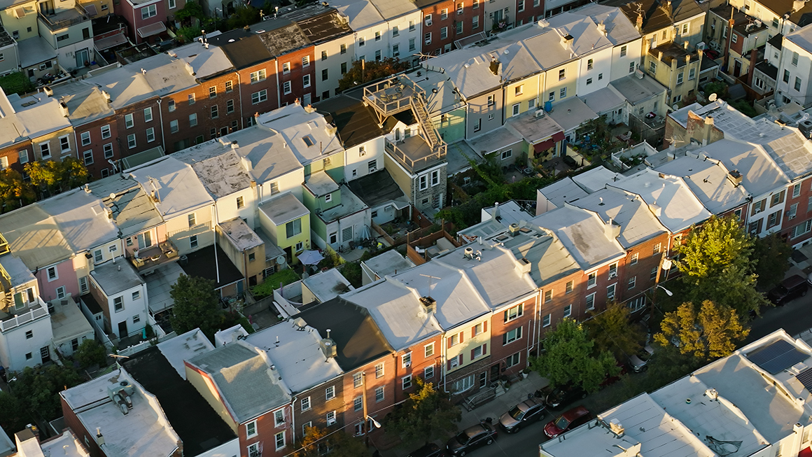 bird's eye view of housing