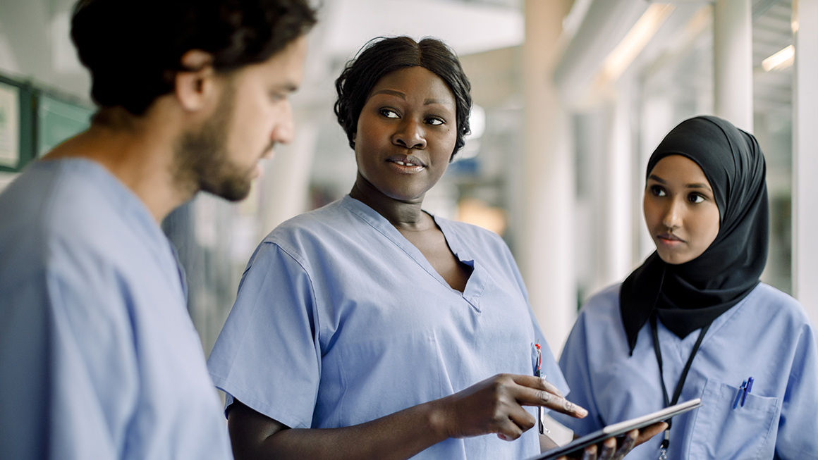 photo of healthcare workers