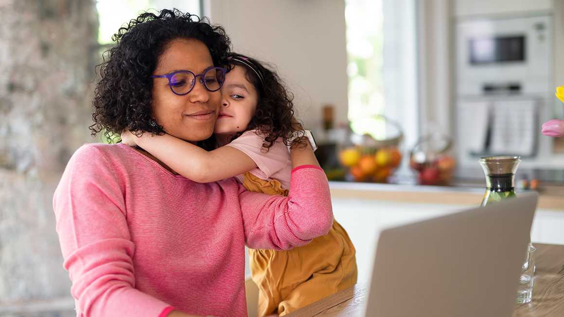 photo of parent with child