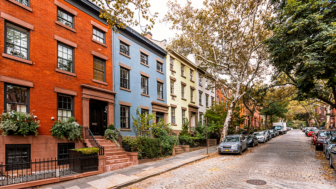 photo of row houses