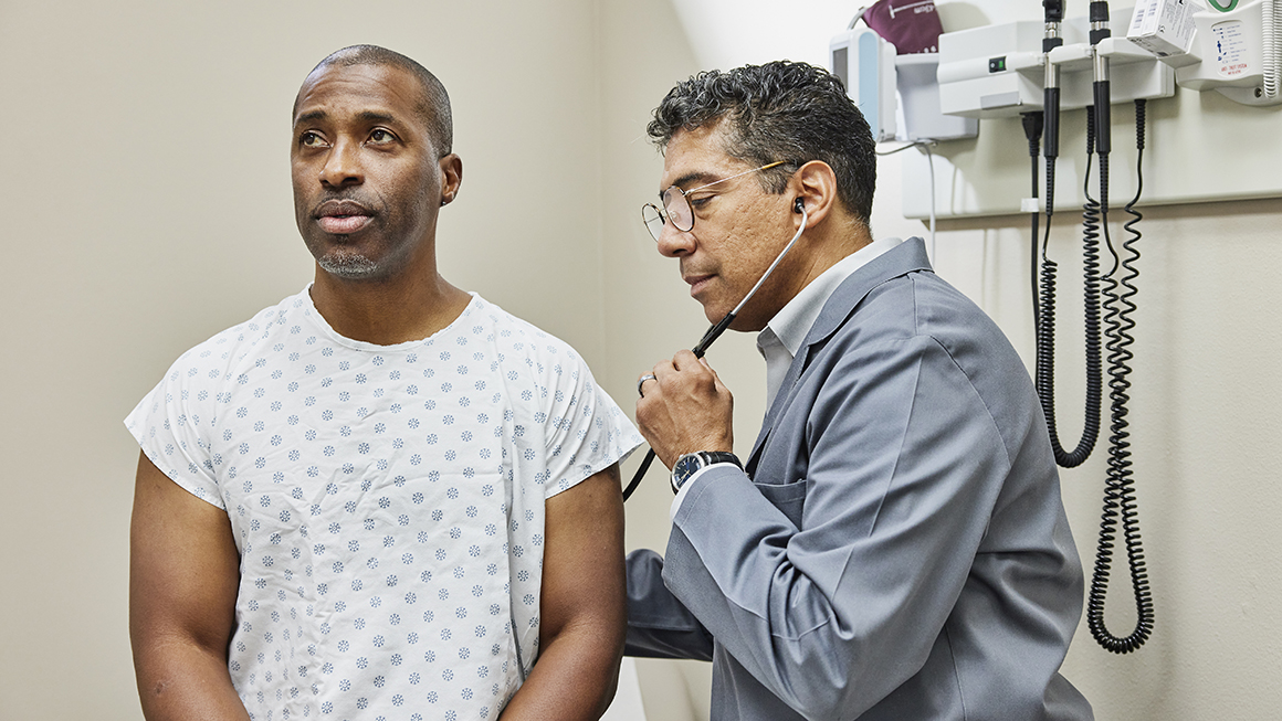 photo of doctor with patient