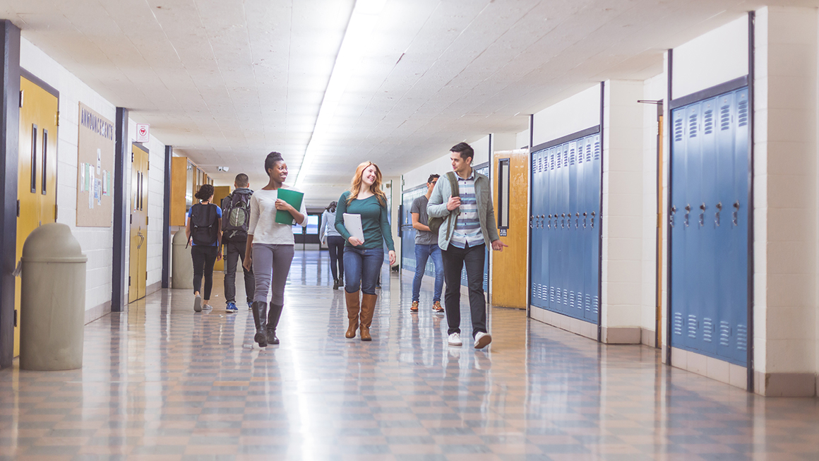 Students in hallway