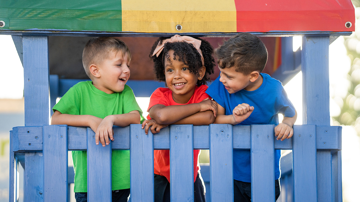 photo of children playing on playground