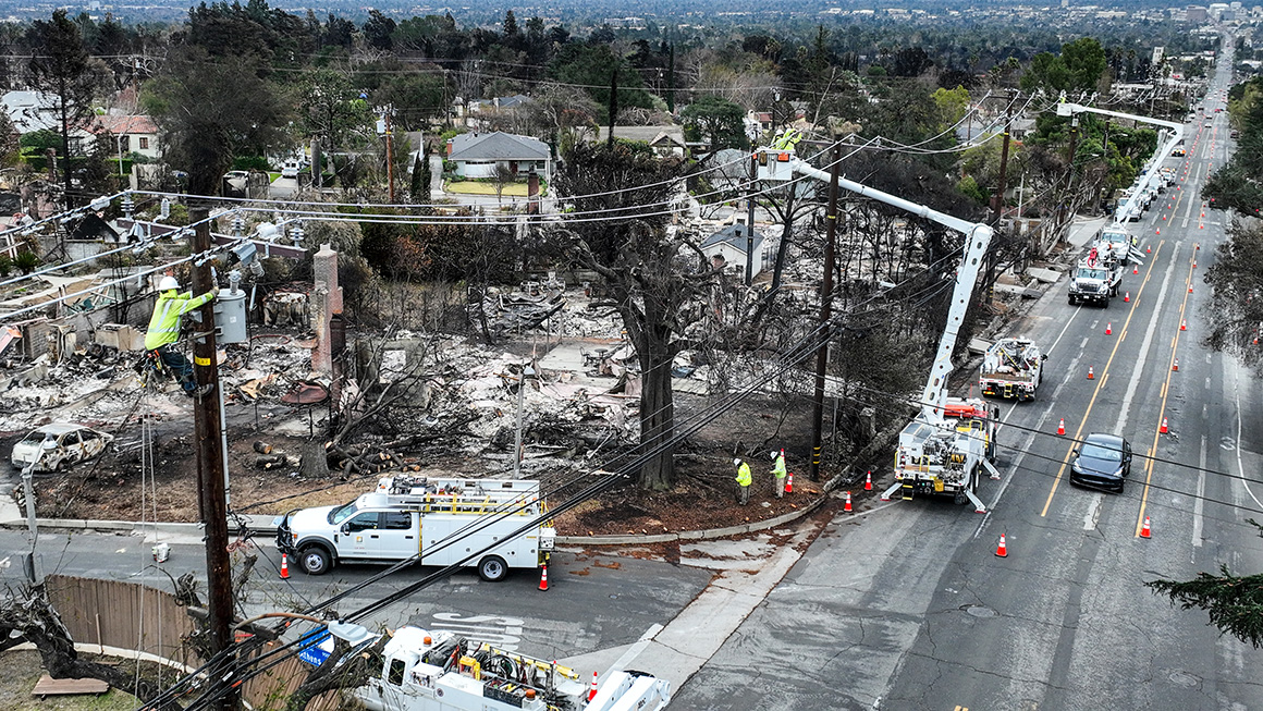 photo of post fire reconstruction in Altadena California