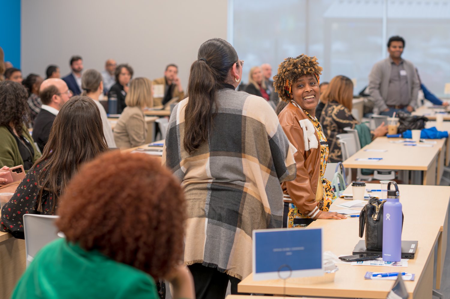 People at a convening. 