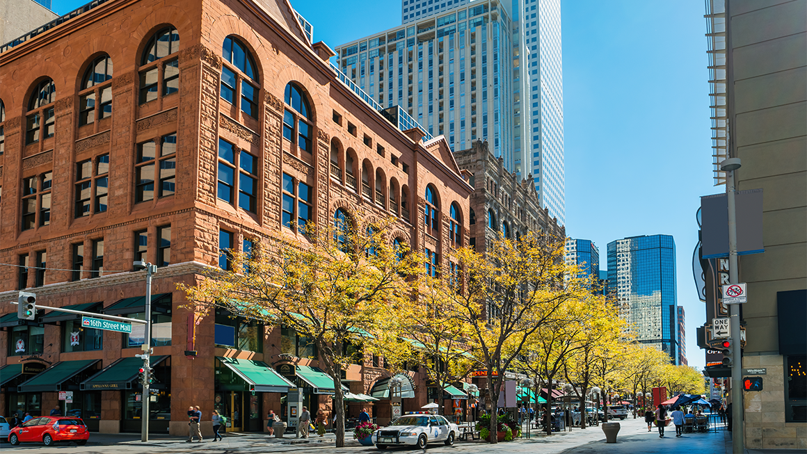 An image of a building on a busy street.