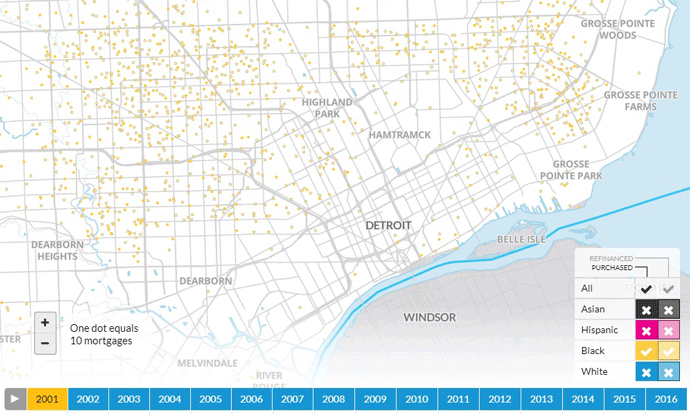 detroit mortgages by race