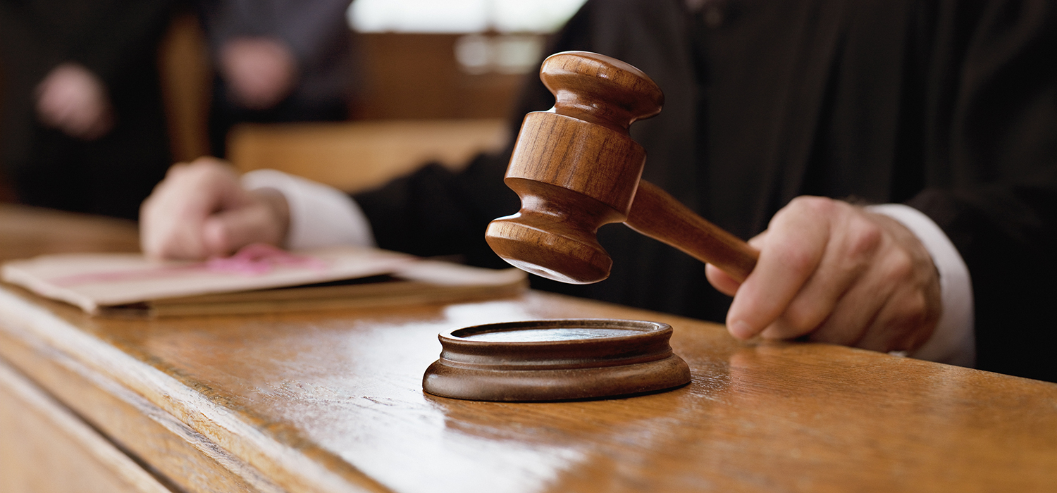 Judge holds gavel