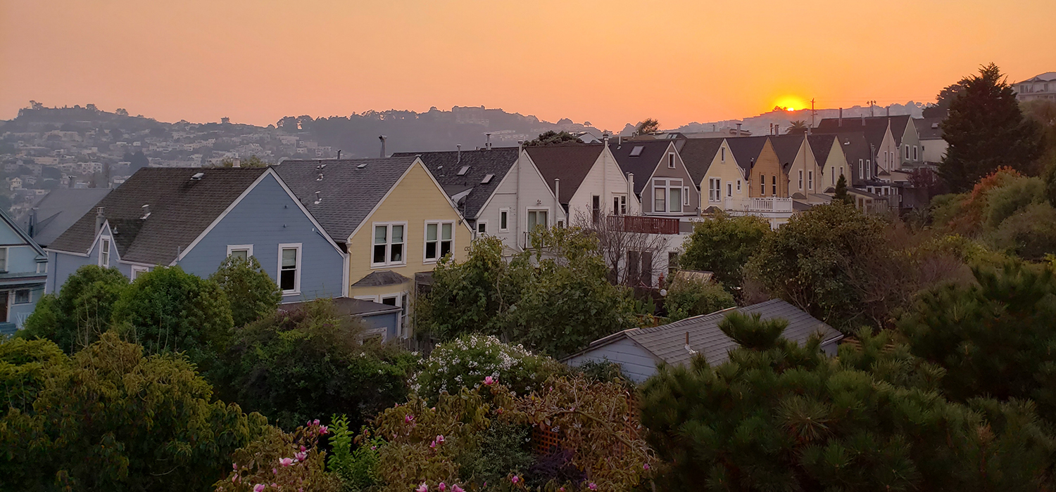 Skyline with houses