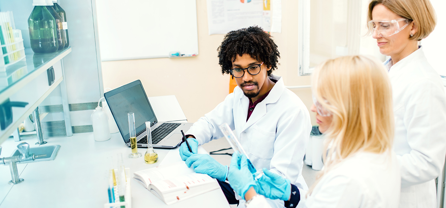 Scientists in a laboratory 
