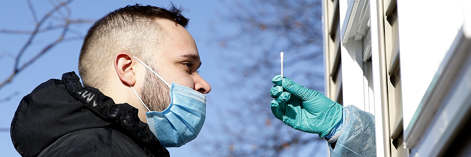 Patient gets tested for COVID-19