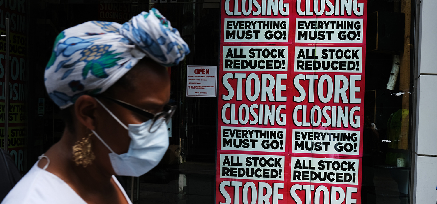 Store sign advertises sale