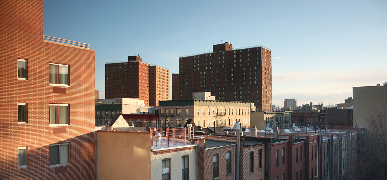 Skyline with apartment buildings