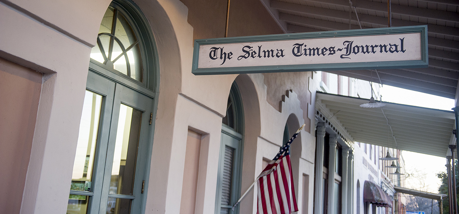 The Selma-Times Journal sign