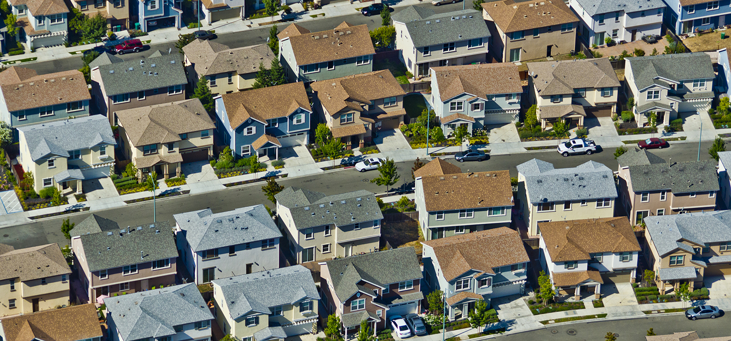Houses in a neighborhood