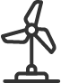 Wind turbine icon