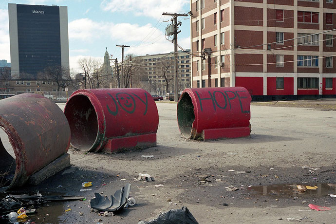 playground in Chicago's Cabrini Green housing project