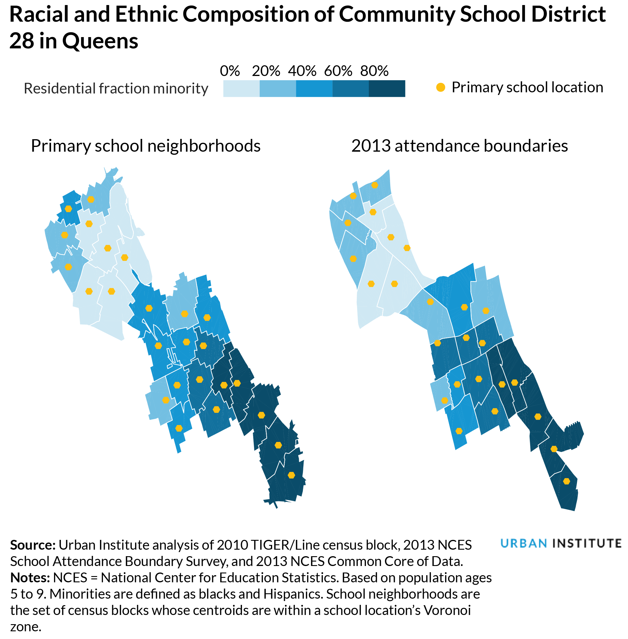 map of school districts in Queens