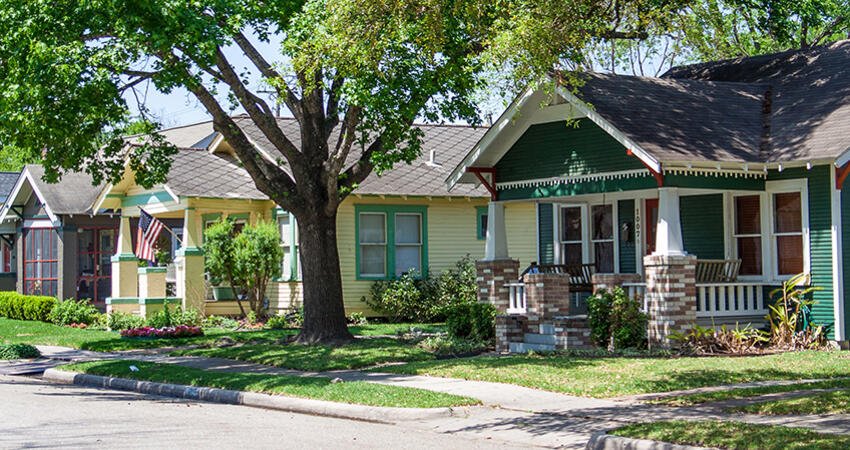 Homes in a suburb