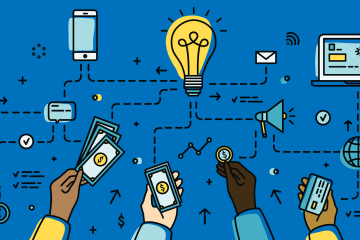 event page photo with innovation-themed icons