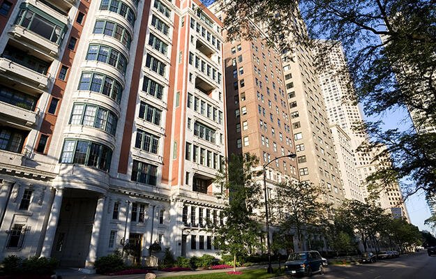 High-rise apartment buildings