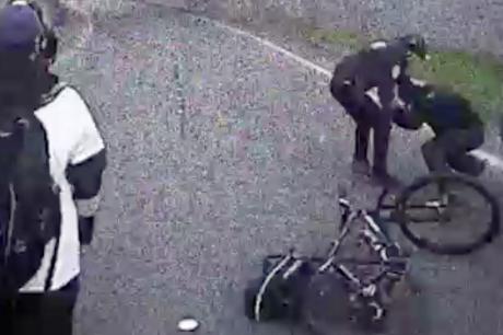 Police body worn camera footage from Seattle PD