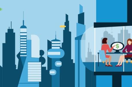 futuristic cityscape illustration