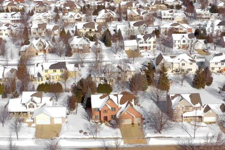 Snowy Neighborhood