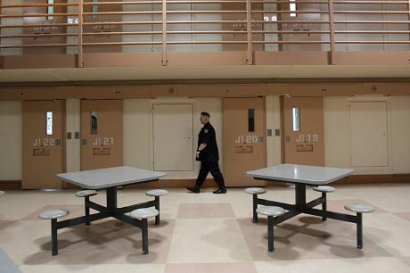 Correctional officer in a facility