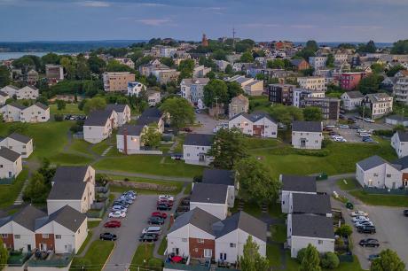 Image of a neighborhood of single family homes. 