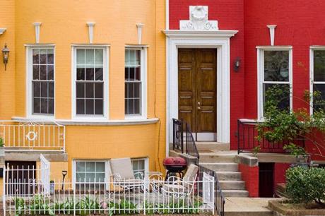 photo of colorful DC housing