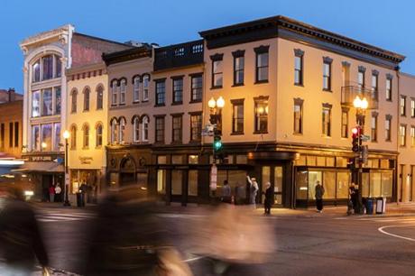 photo of city downtown