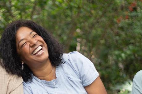 Afro hispanic family together in the park