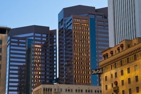 A picture of a city skyline.