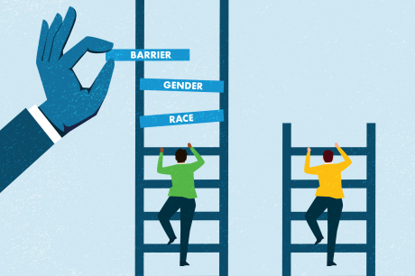 Barrier Gender Race illustration