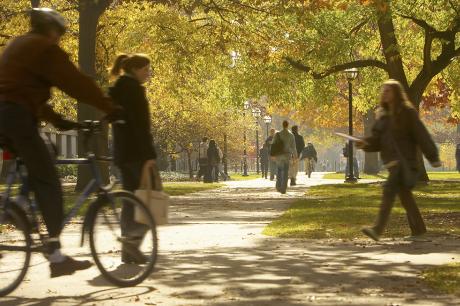 photo of students on college campus