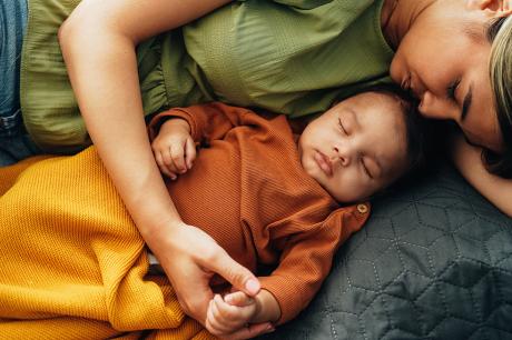 photo of parent with child