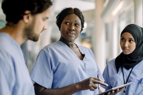 photo of healthcare workers